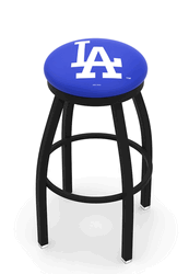 Los Angeles Dodgers Black Ring Swivel Stool