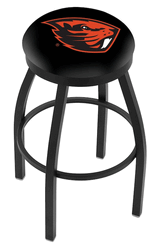 Oregon State Black Ring Swivel Stool