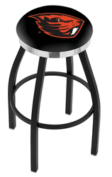 Oregon State Chrome Ring Swivel Stool