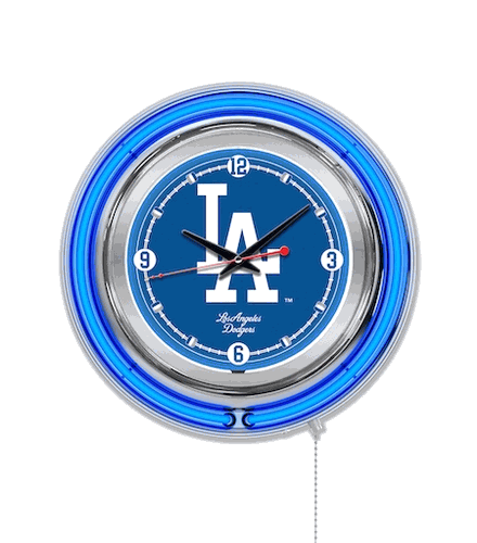 Los Angeles Dodgers Neon Clock 15