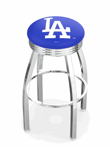 Los Angeles Dodgers Chrome Diner Swivel Stool