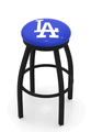 Los Angeles Dodgers Black Ring Swivel Stool