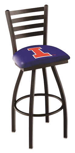 Illinois Ladder Back Swivel Stool