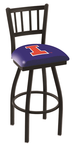 Illinois Jailhouse Back Swivel Stool