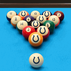 Indianapolis Colts Retro Billiard Ball Set