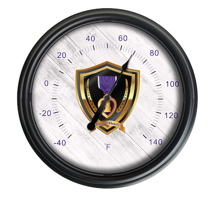 Purple Heart Outdoor Thermometer