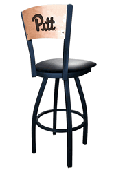 Pittsburgh Wood Back Swivel Stool