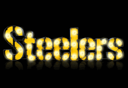 Pittsburgh Steelers Recycled Lighted Sign