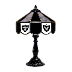 Las Vegas Raiders 21 Glass Table Lamp