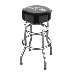 Baltimore Ravens Chrome Bar Stool