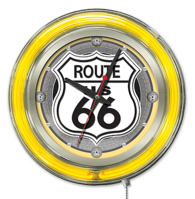 Route 66 Neon Clock 15