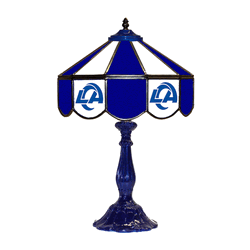 Los Angeles Rams 21 Glass Table Lamp