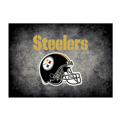 Pittsburgh Steelers Distressed Rug