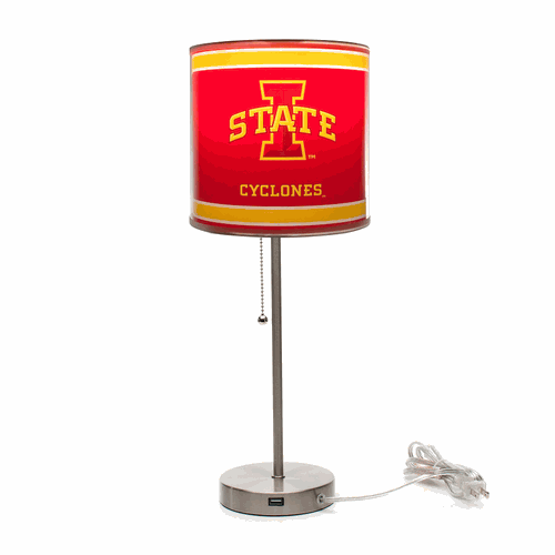 Iowa State Chrome Table Lamp