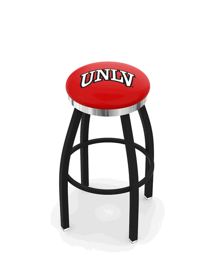 UNLV Chrome Ring Swivel Stool