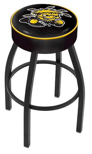 Wichita State Cushion Swivel Stool