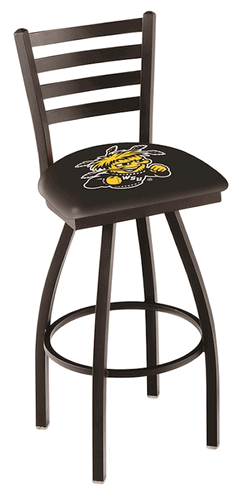 Wichita State Ladder Back Swivel Stool