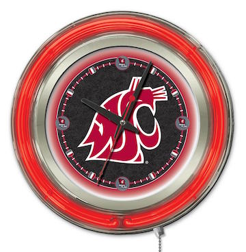 Washington State Neon Clock 15