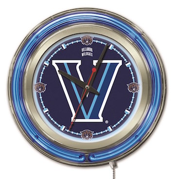 Villanova Neon Clock 15