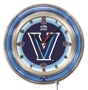 Villanova Neon Clock 19