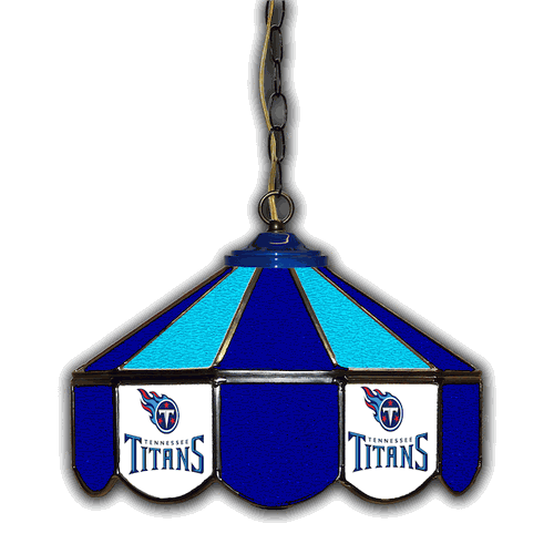 Tennessee Titans 14 Stained Glass Pub Light