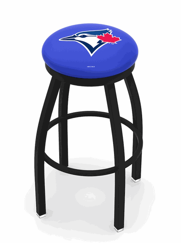 Toronto Blue Jays Black Ring Swivel Stool