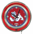 Fresno State Neon Clock 15