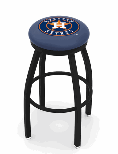 Houston Astros Black Ring Swivel Stool