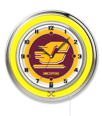 Central Michigan Neon Clock 19