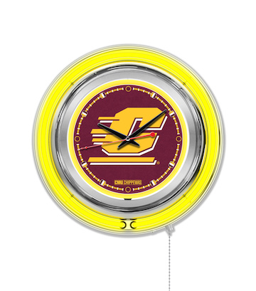 Central Michigan Neon Clock 15