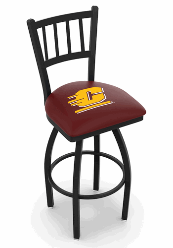 Central Michigan Jailhouse Back Swivel Stool