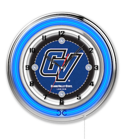 Grand Valley State Neon Clock 19