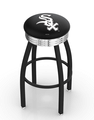 Chicago White Sox Black Diner Swivel Stool