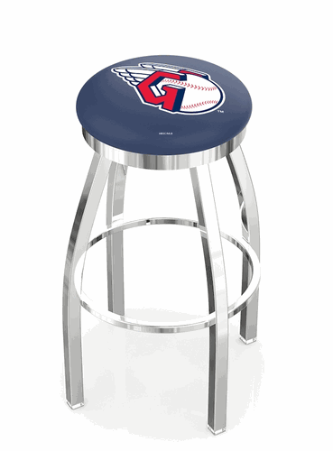 Cleveland Guardians Ring Chrome Swivel Stool