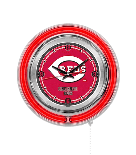 Cincinnati Reds Neon Clock 15