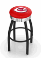Cincinnati Reds Black Diner Swivel Stool