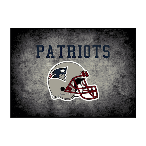New England Patriots Distressed Rug