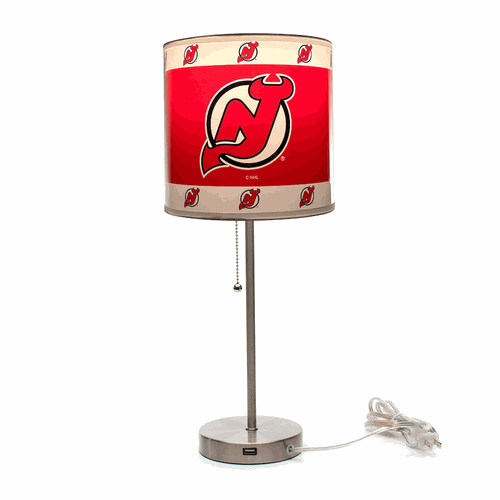 New Jersey Devils Chrome Table Lamp