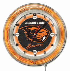 Oregon State Neon Clock 19