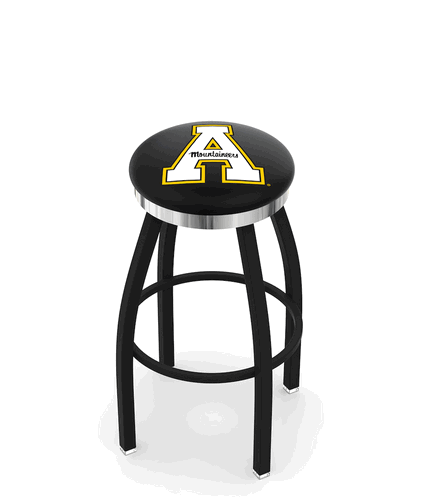 Appalachian State Chrome Ring Swivel Stool