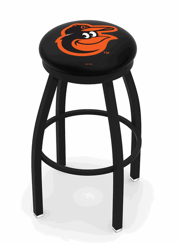 Baltimore Orioles Black Ring Swivel Stool