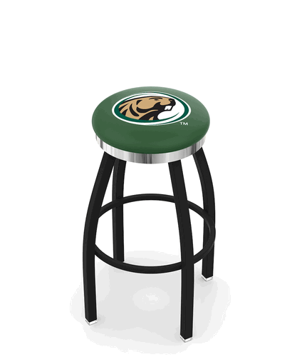 Bemidji State Chrome Ring Swivel Stool