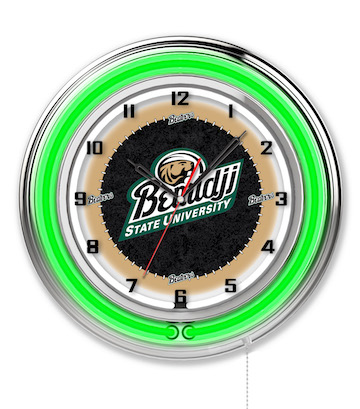 Bemidji State Neon Clock 19