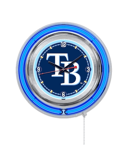 Tampa Bay Rays Neon Clock 15