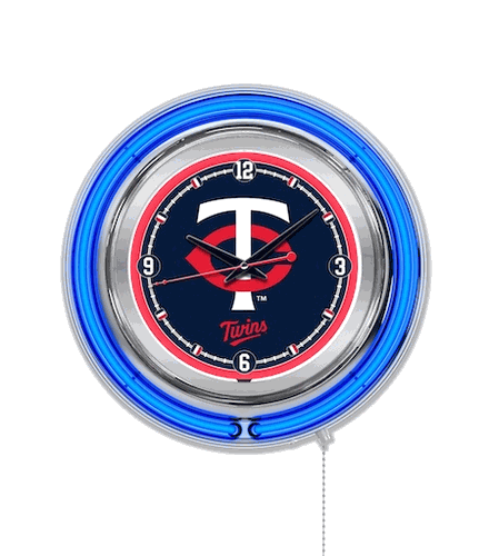 Minnesota Twins Neon Clock 15