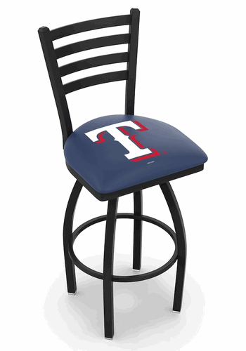 Texas Rangers Ladder Back Swivel Stool