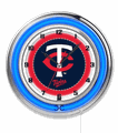 Minnesota Twins Neon Clock 19