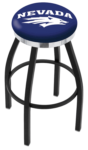 Nevada Chrome Ring Swivel Stool
