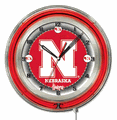 Nebraska Neon Clock 19