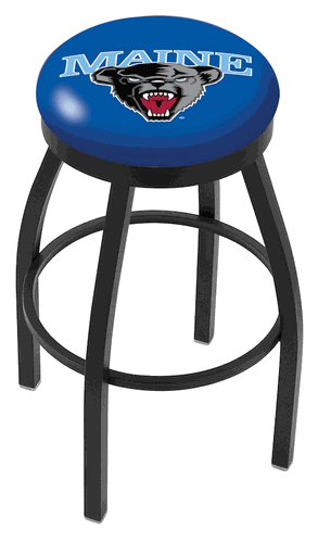 Maine Black Ring Swivel Stool
